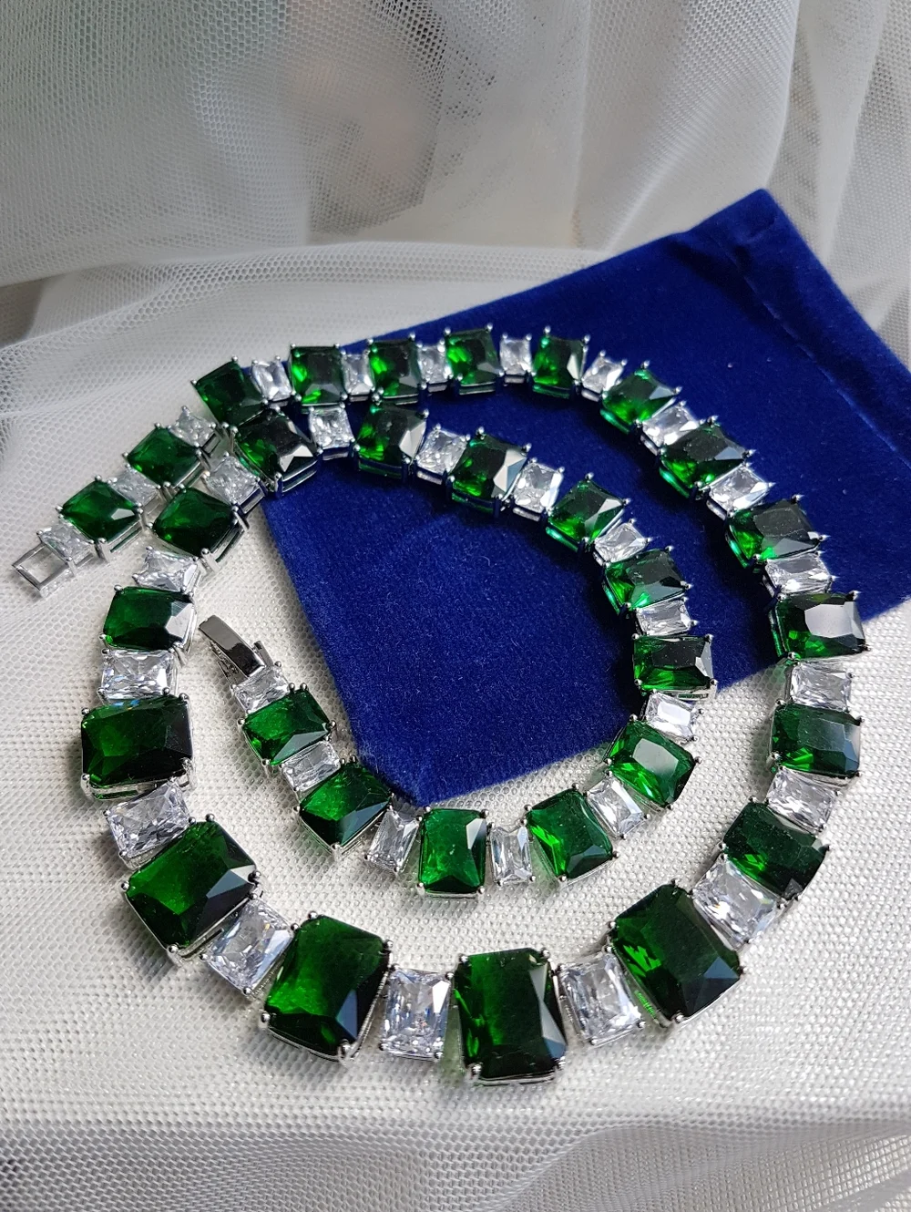 Swarovski Elements Emerald Green Square Solitaire Gemstone Studs Earrings NEW
